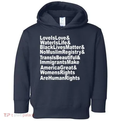 Revolutionary Intersectional Love Is Love Toddler Hoodie
