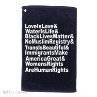 Revolutionary Intersectional Love Is Love Golf Towel thumb 0
