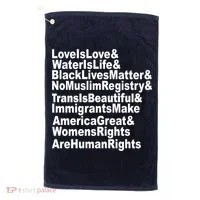 Revolutionary Intersectional Love Is Love Golf Towel thumb 0