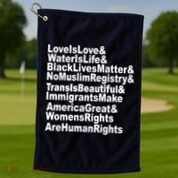 Revolutionary Intersectional Love Is Love Golf Towel thumb 1