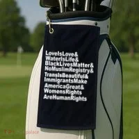 Revolutionary Intersectional Love Is Love Golf Towel thumb 2