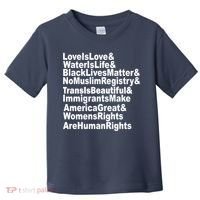 Revolutionary Intersectional Love Is Love Toddler T-Shirt thumb 0