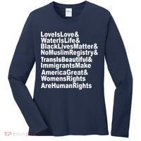 Revolutionary Intersectional Love Is Love Women's Long Sleeve Shirt thumb 0