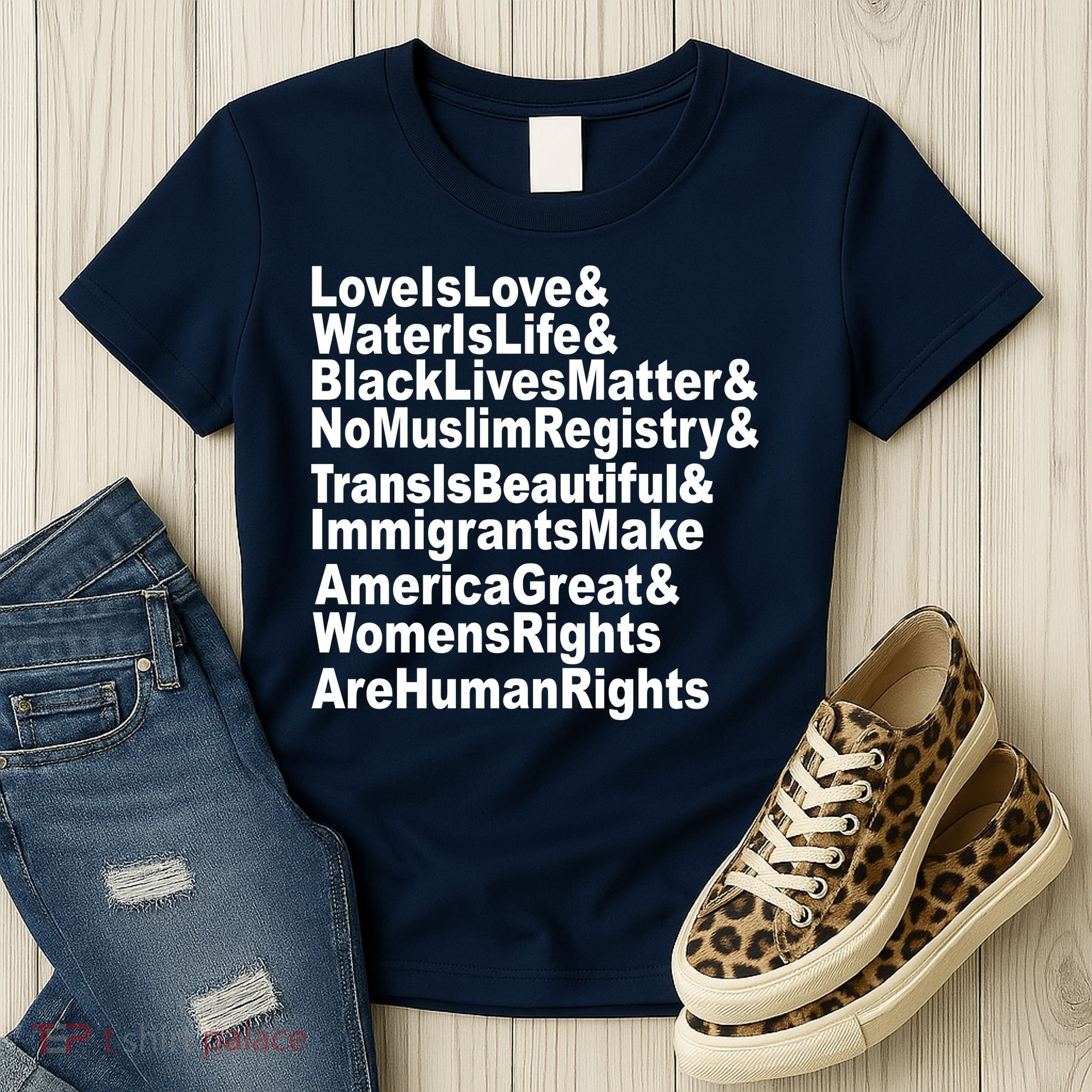 Revolutionary Intersectional Love Is Love Women's T-Shirt