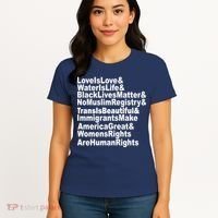 Revolutionary Intersectional Love Is Love Women's T-Shirt thumb 4