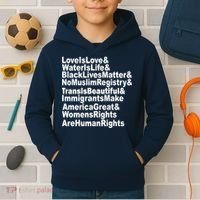 Revolutionary Intersectional Love Is Love Kids Hoodie thumb 2