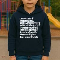 Revolutionary Intersectional Love Is Love Kids Hoodie thumb 3