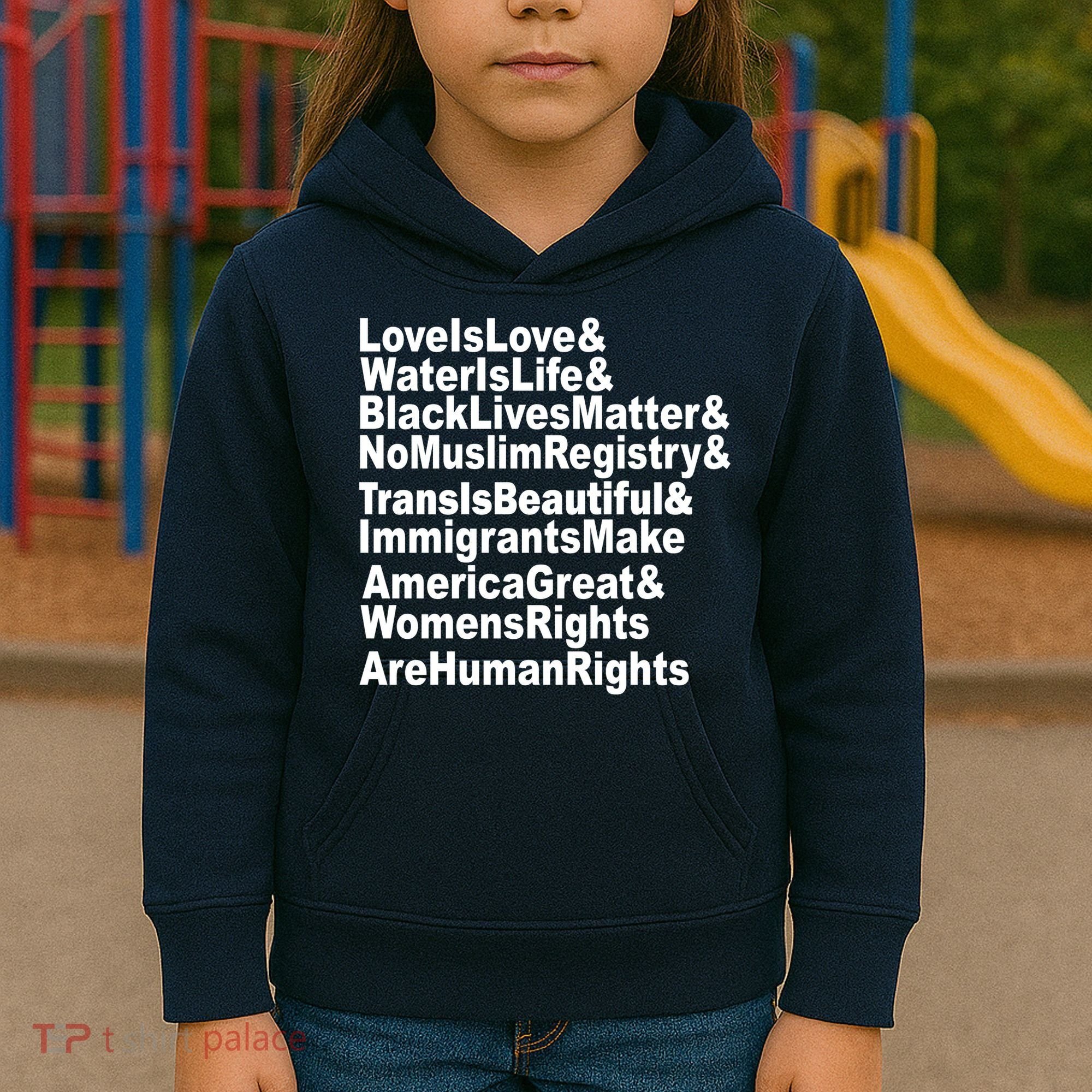 Revolutionary Intersectional Love Is Love Kids Hoodie