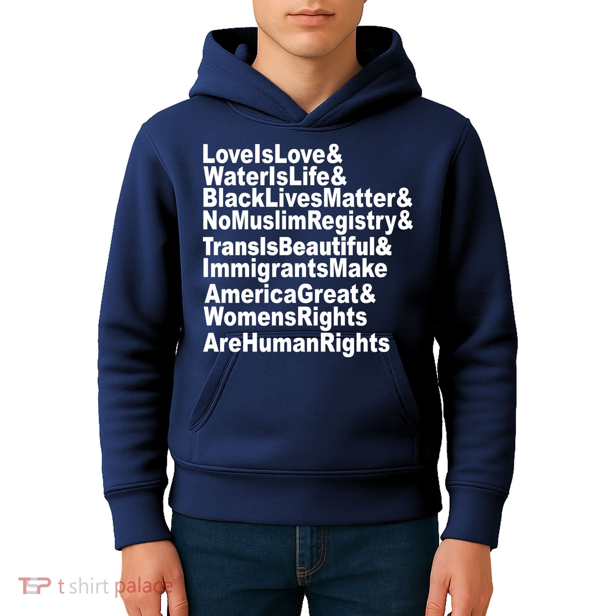 Revolutionary Intersectional Love Is Love Kids Hoodie
