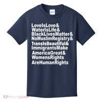 Revolutionary Intersectional Love Is Love Kids T-Shirt thumb 0