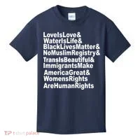 Revolutionary Intersectional Love Is Love Kids T-Shirt thumb 0