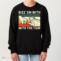 Rizz Em With The Tism Rizzler Joke Meme Rizzling Squirrel Women's Sweatshirt thumb 0