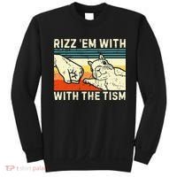 Rizz Em With The Tism Rizzler Joke Meme Rizzling Squirrel Sweatshirt thumb 0