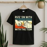 Rizz Em With The Tism Rizzler Joke Meme Rizzling Squirrel T-Shirt thumb 2
