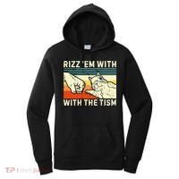 Rizz Em With The Tism Rizzler Joke Meme Rizzling Squirrel Women's Hoodie thumb 0