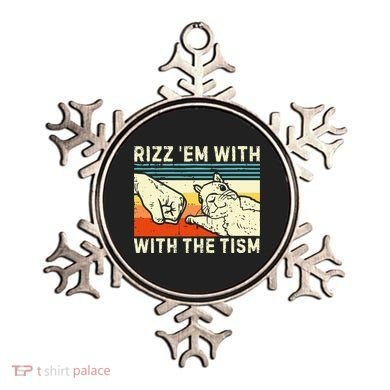 Rizz Em With The Tism Rizzler Joke Meme Rizzling Squirrel Ornament