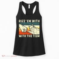 Rizz Em With The Tism Rizzler Joke Meme Rizzling Squirrel Women's Tank Top thumb 0