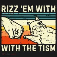 Rizz Em With The Tism Rizzler Joke Meme Rizzling Squirrel Women's Tank Top thumb 5