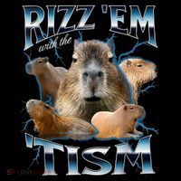 Rizz Em With The Tism Capybara Funny Oddly Dank Meme Coffee Mug thumb 5
