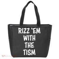 Rizz Em With The Tism Tote Bag thumb 0