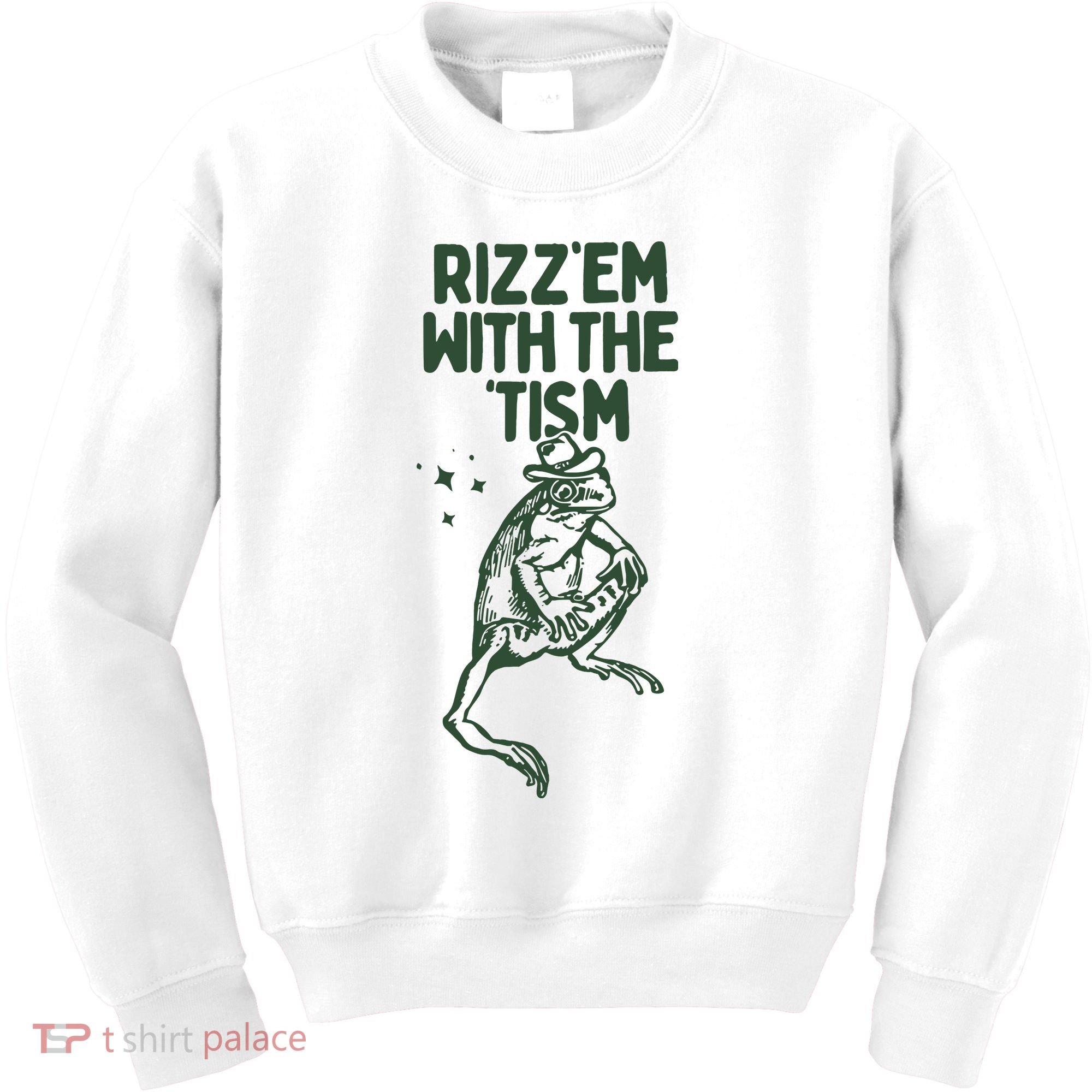 Rizz Em With The Tism Kids Sweatshirt
