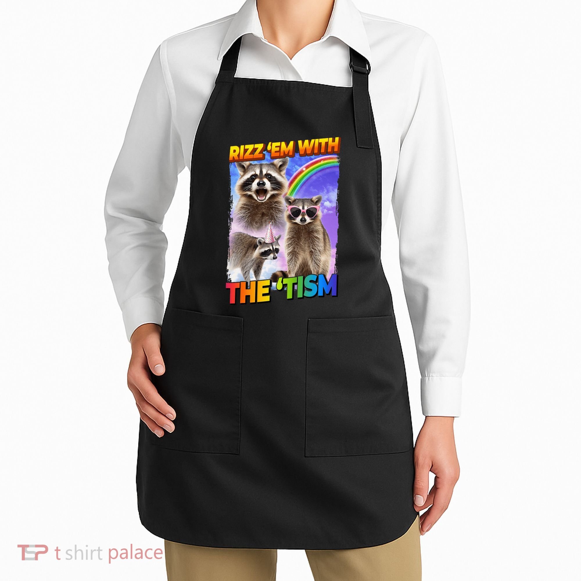 Rizz Em With The Tism Rizzler Ohio Rizz Apron