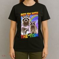 Rizz Em With The Tism Rizzler Ohio Rizz T-Shirt thumb 4