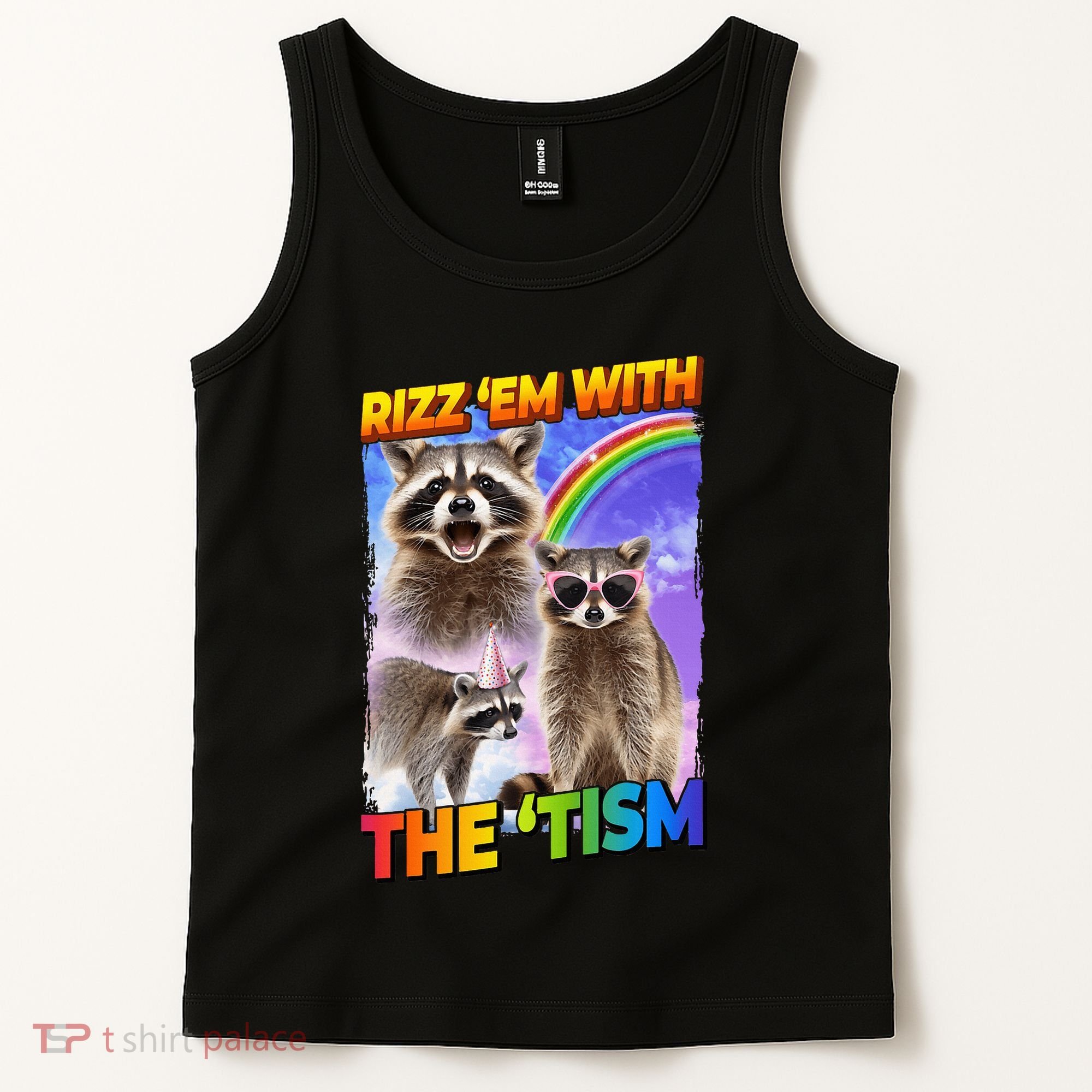 Rizz Em With The Tism Rizzler Ohio Rizz Tank Top