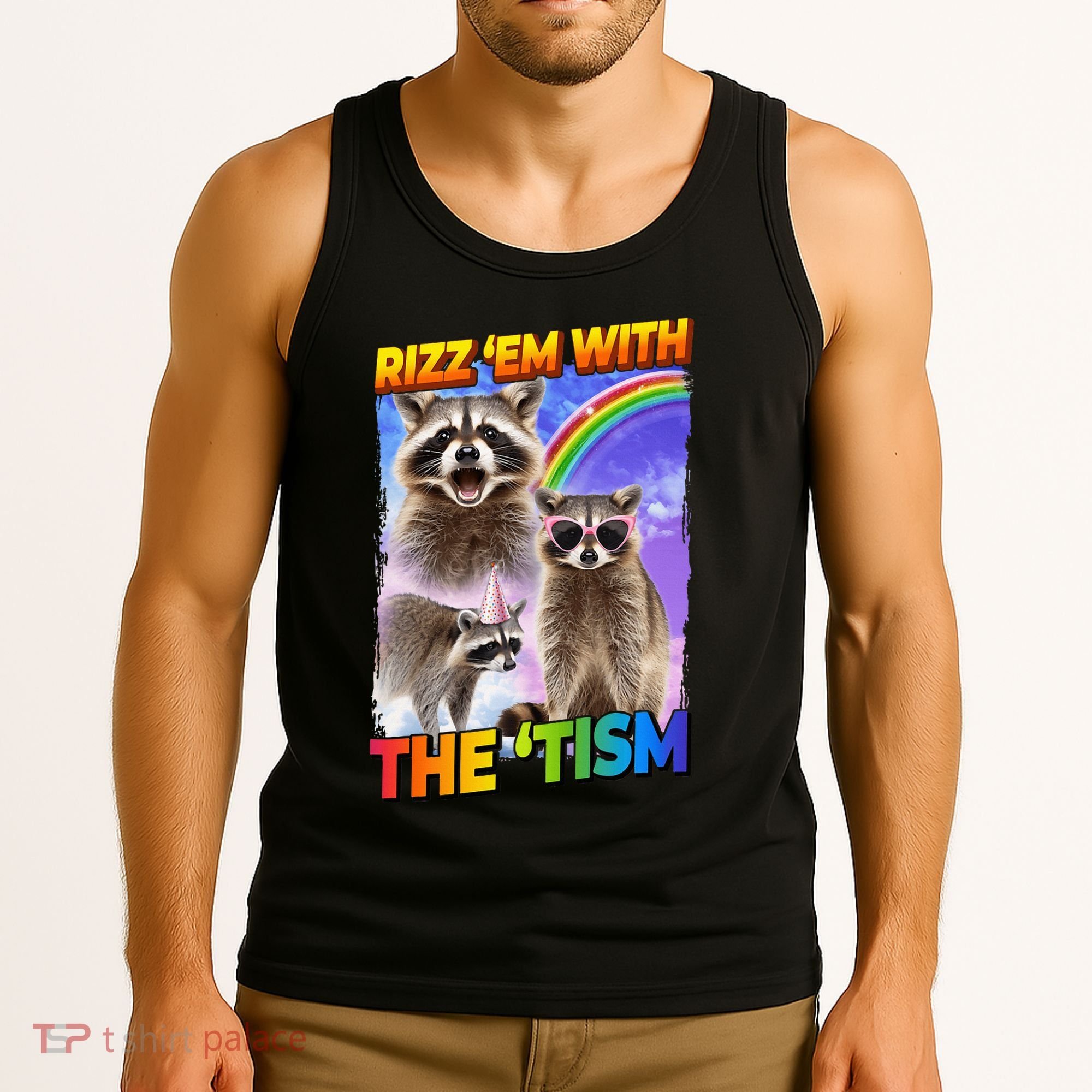 Rizz Em With The Tism Rizzler Ohio Rizz Tank Top