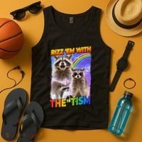 Rizz Em With The Tism Rizzler Ohio Rizz Tank Top thumb 4
