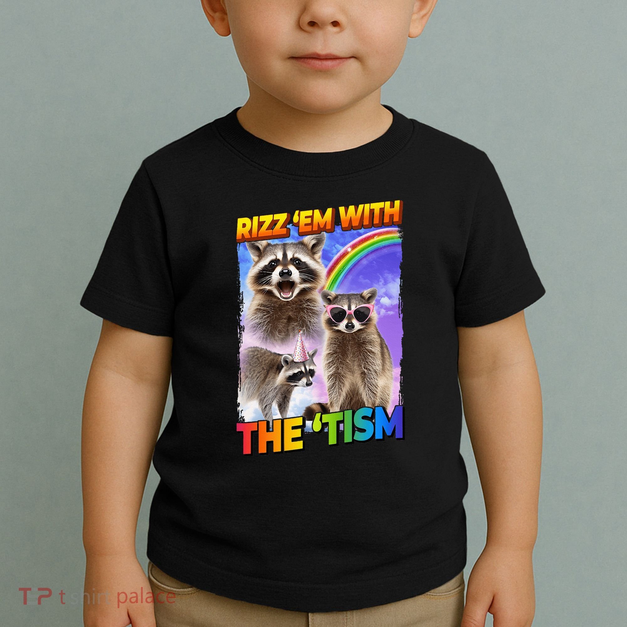 Rizz Em With The Tism Rizzler Ohio Rizz Toddler T-Shirt