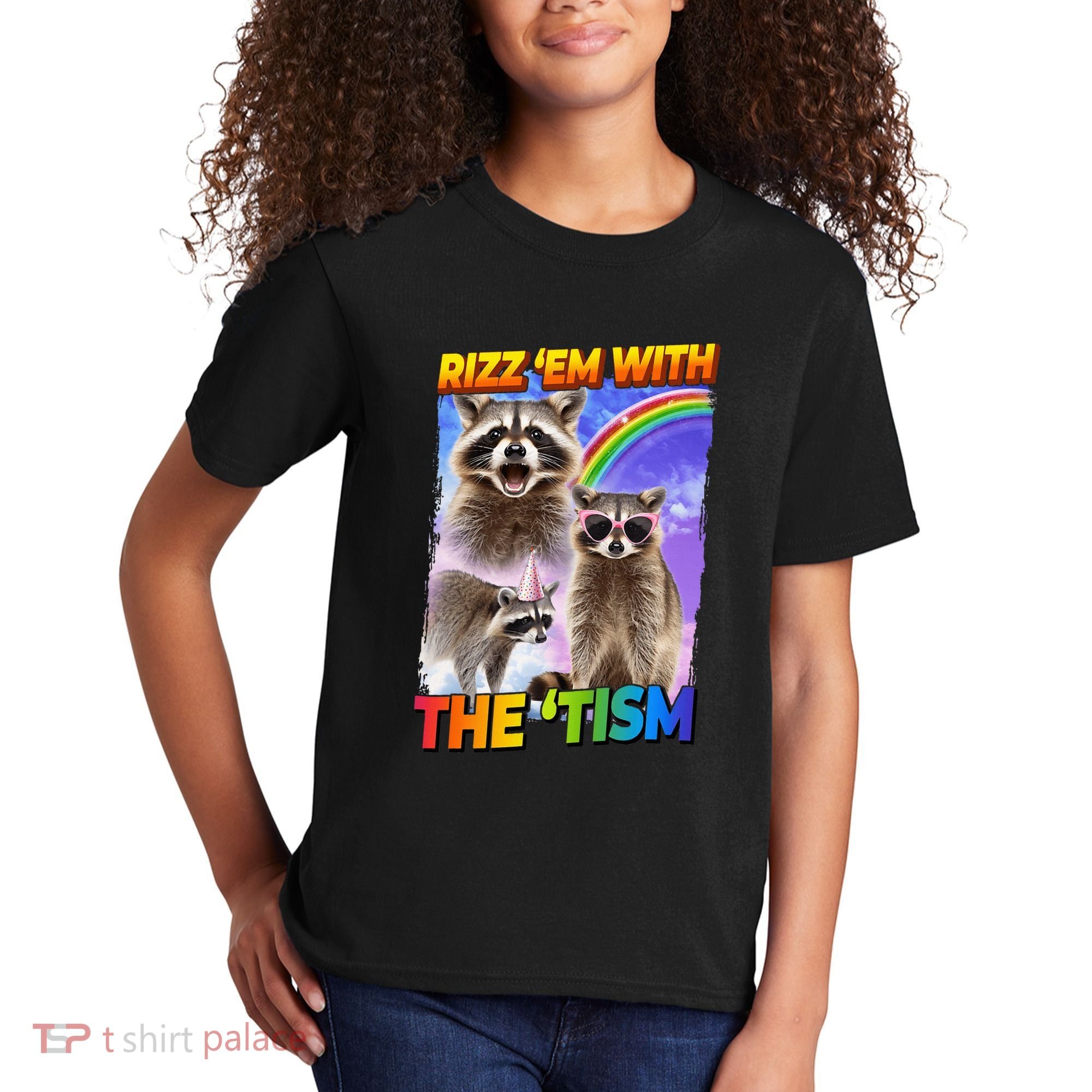 Rizz Em With The Tism Rizzler Ohio Rizz Kids T-Shirt