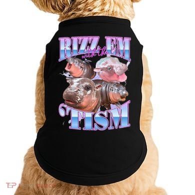 Rizz Em With The Tism Meme Moo Deng Doggie Tank