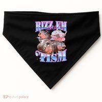 Rizz Em With The Tism Meme Moo Deng USA-Made Doggie Bandana thumb 0