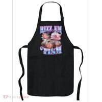 Rizz Em With The Tism Meme Moo Deng Apron thumb 0