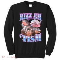 Rizz Em With The Tism Meme Moo Deng Sweatshirt thumb 0