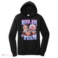 Rizz Em With The Tism Meme Moo Deng Women's Hoodie thumb 0