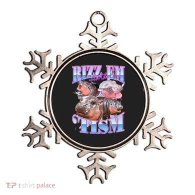 Rizz Em With The Tism Meme Moo Deng Ornament