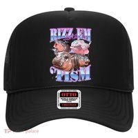 Rizz Em With The Tism Meme Moo Deng Hat thumb 0