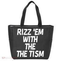 Rizz Em With The Tism Tote Bag thumb 0
