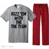 Rizz Em With The Tism Pajama Set thumb 0
