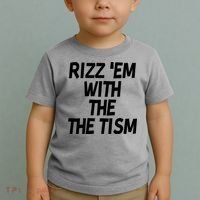 Rizz Em With The Tism Toddler T-Shirt thumb 2