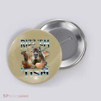 Rizz Em With The Tism Capybara Funny Oddly Dank Meme Button thumb 0