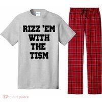 Rizz Em With The Tism Pajama Set thumb 0