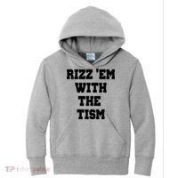 Rizz Em With The Tism Kids Hoodie thumb 0
