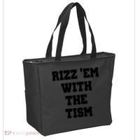 Rizz Em With The Tism Tote Bag thumb 2