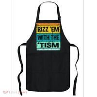Rizz Em With The Tism Funny Autism Apron thumb 0