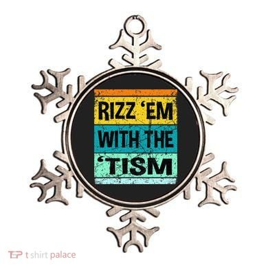 Rizz Em With The Tism Funny Autism Ornament