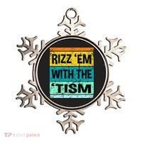 Rizz Em With The Tism Funny Autism Ornament thumb 0