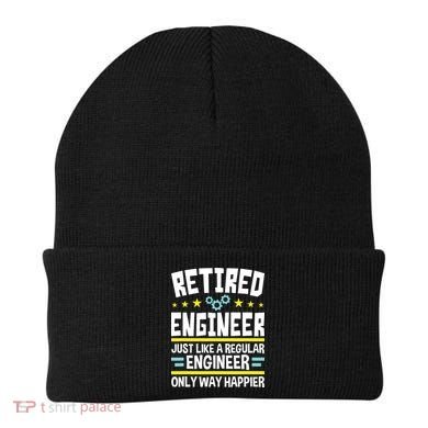 Retired Engineer Way Happier Engineering Retirement Beanie